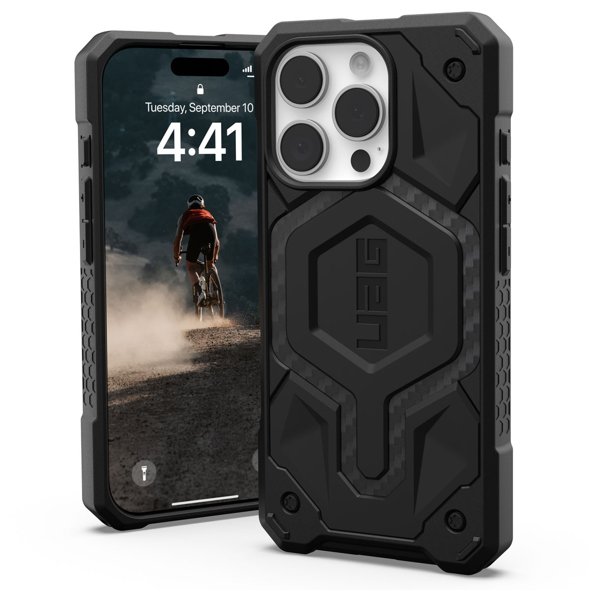 UAG Monarch Pro Backcover Apple iPhone 16 Pro - Carbon Fiber