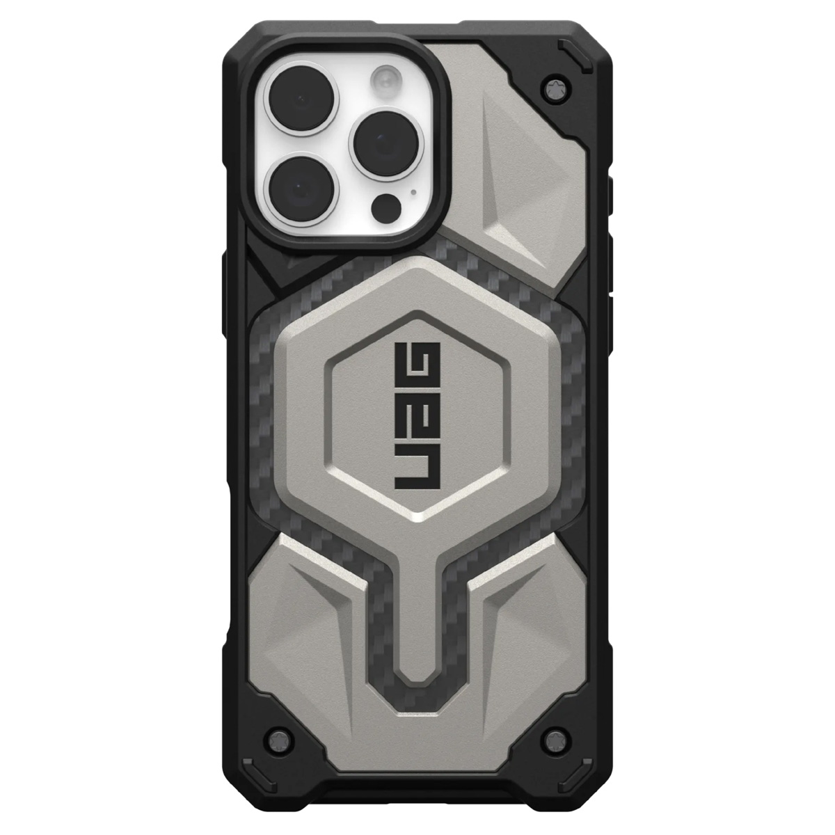 UAG Monarch Pro Backcover Apple iPhone 16 Pro Max - Titanium - Afbeelding 4