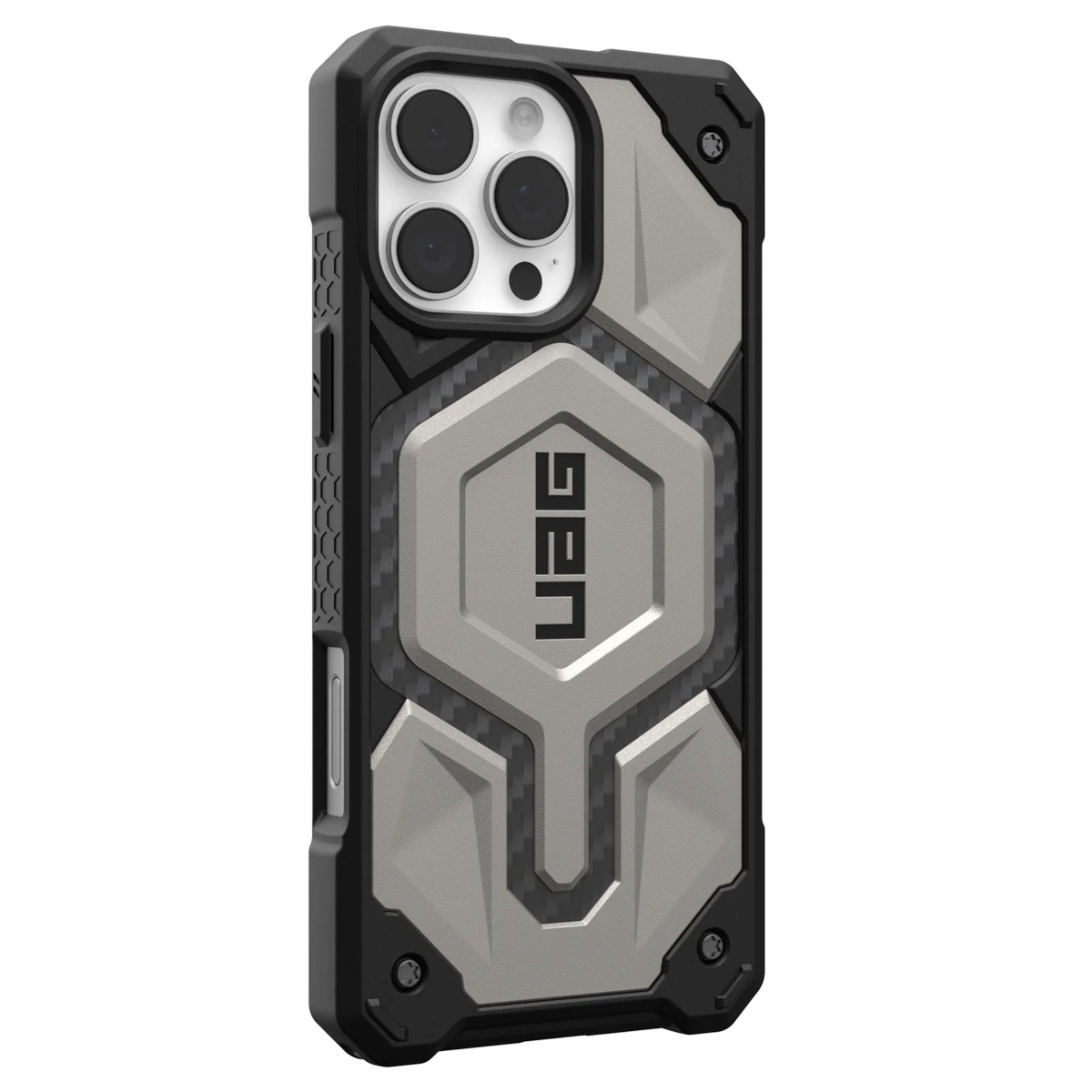 UAG Monarch Pro Backcover Apple iPhone 16 Pro Max - Titanium - Afbeelding 7
