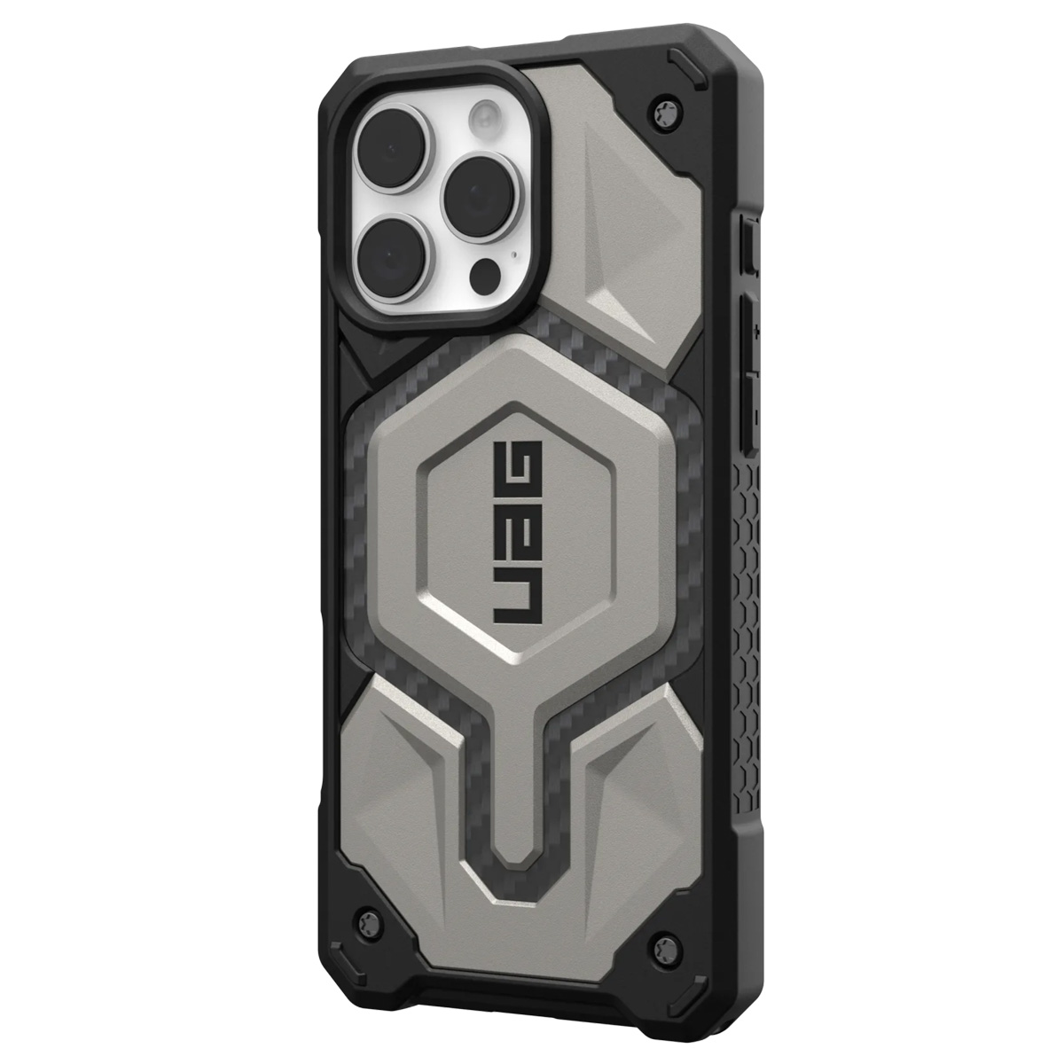 UAG Monarch Pro Backcover Apple iPhone 16 Pro Max - Titanium - Afbeelding 2