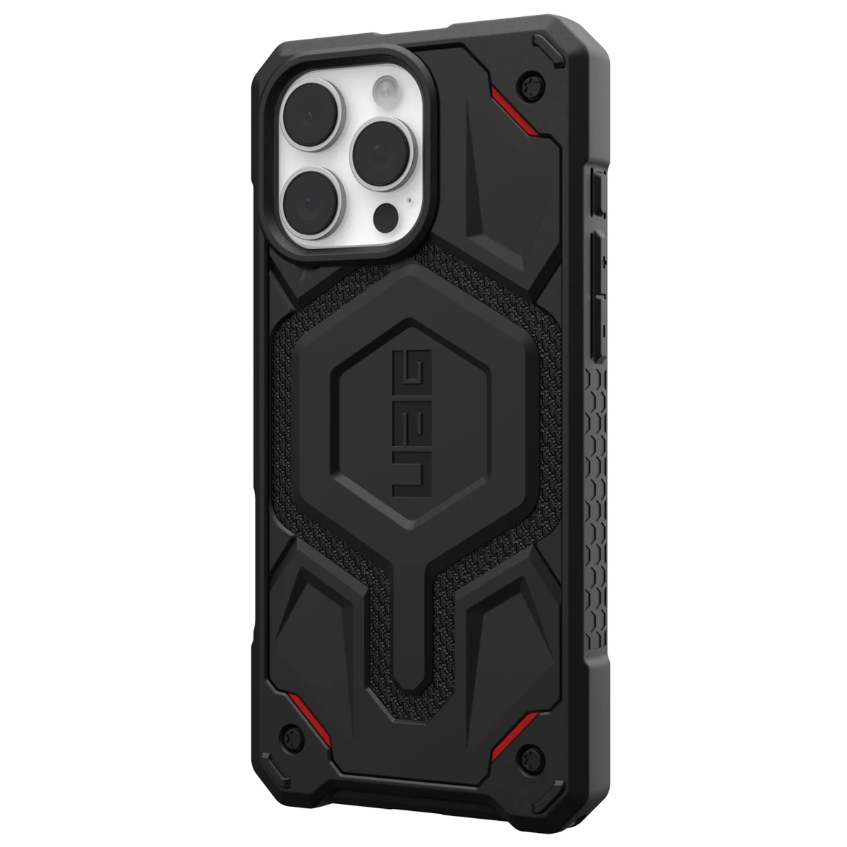 UAG Monarch Pro Backcover Apple iPhone 16 Pro Max - Kevlar Black - Afbeelding 2