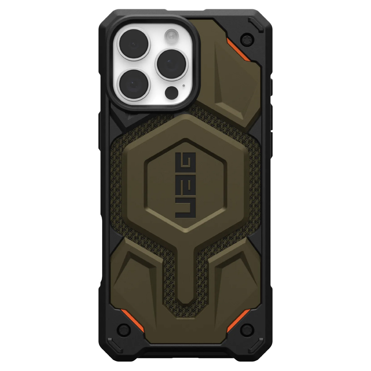 UAG Monarch Pro Backcover Apple iPhone 16 Pro Max - Kevlar Element Green - Afbeelding 4