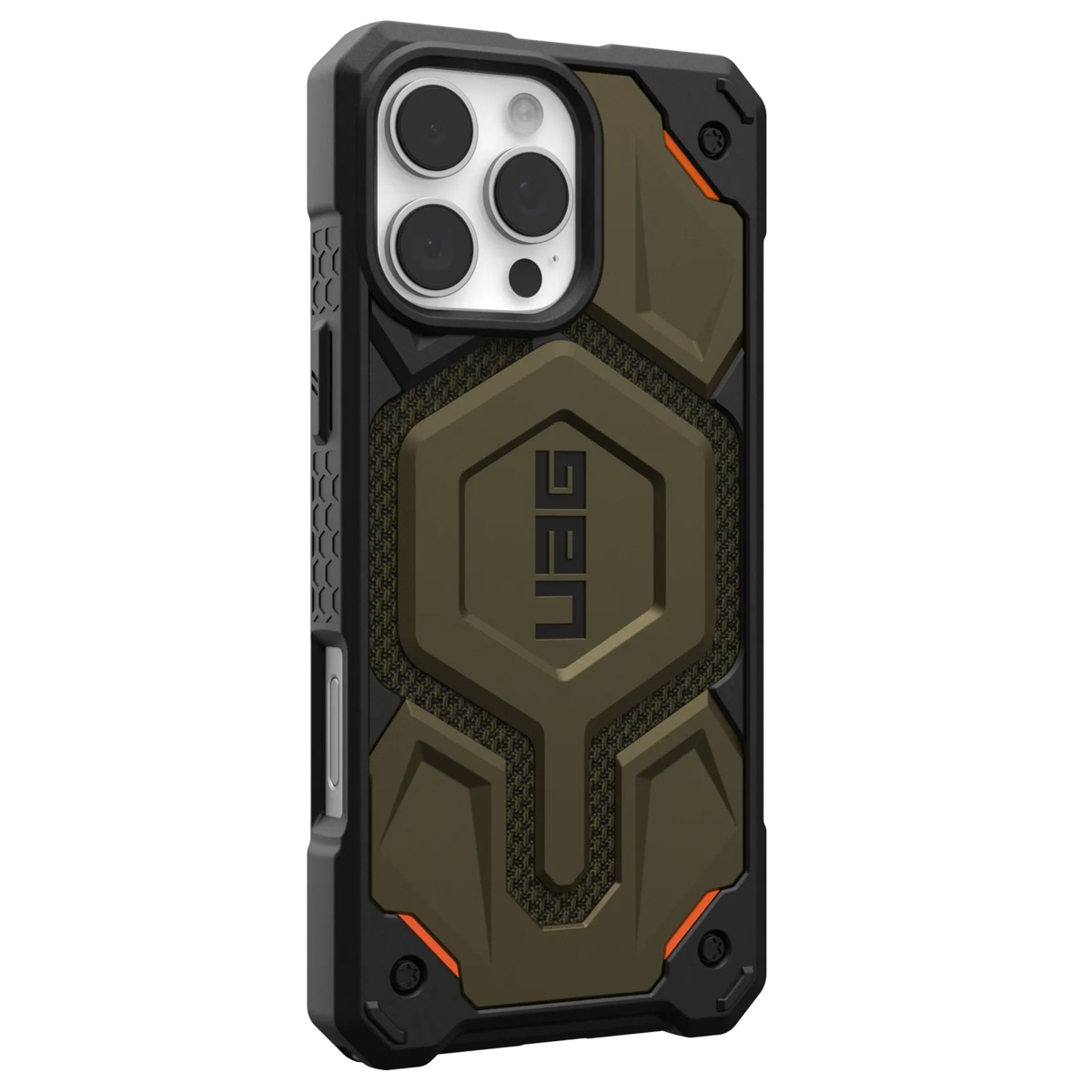 UAG Monarch Pro Backcover Apple iPhone 16 Pro Max - Kevlar Element Green - Afbeelding 7