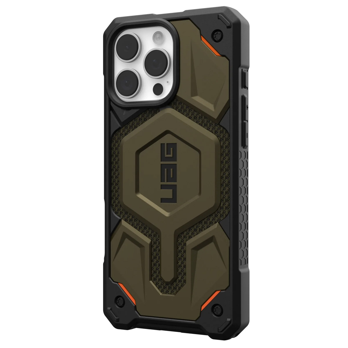 UAG Monarch Pro Backcover Apple iPhone 16 Pro Max - Kevlar Element Green - Afbeelding 2