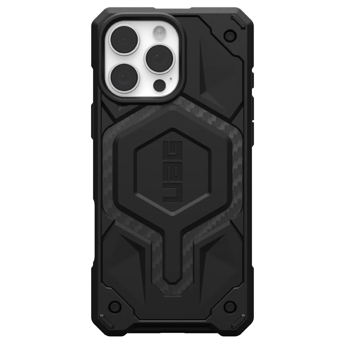 UAG Monarch Pro Backcover Apple iPhone 16 Pro Max - Carbon Fiber - Afbeelding 4
