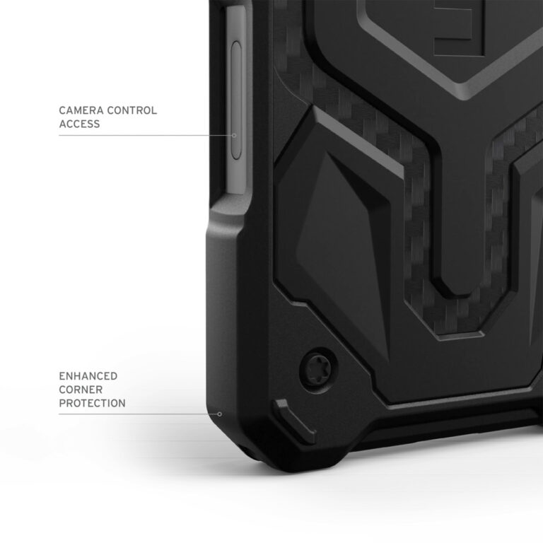 UAG Monarch Pro Backcover Apple iPhone 16 - Carbon Fiber - Afbeelding 7