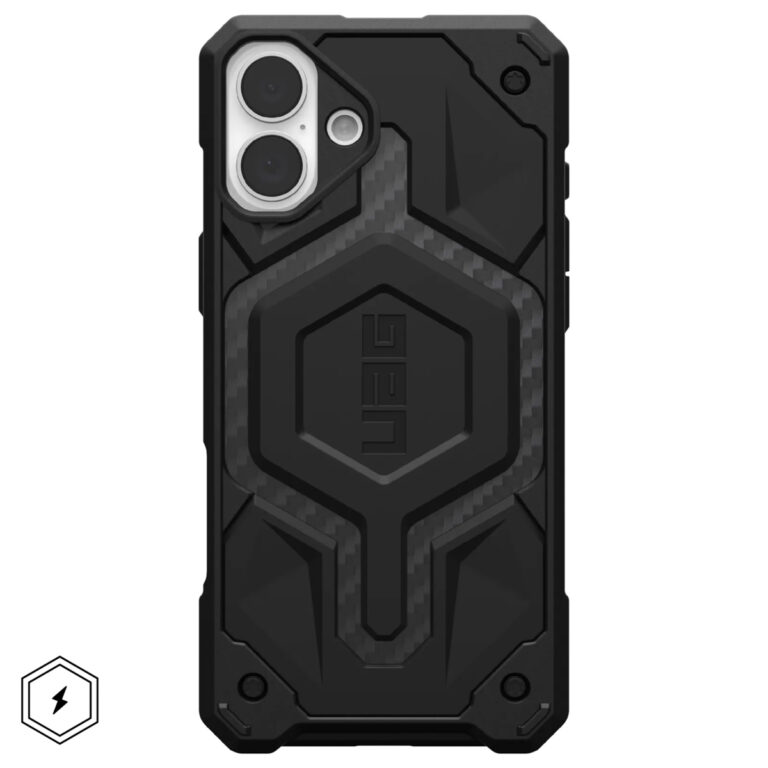 UAG Monarch Backcover Apple iPhone 16 Plus - Carbon Fiber - Afbeelding 5