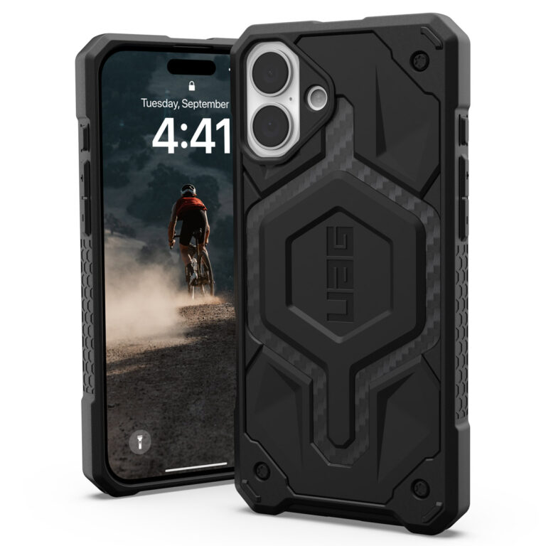 UAG Monarch Backcover Apple iPhone 16 Plus - Carbon Fiber - Afbeelding 6