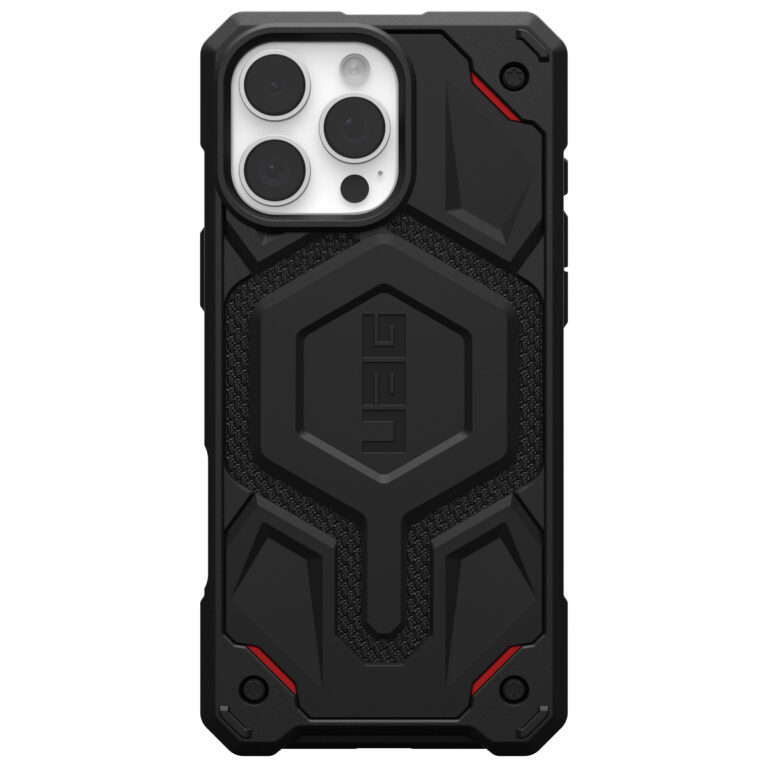 UAG Monarch Backcover Apple iPhone 16 Pro Max - Kevlar Black - Afbeelding 6