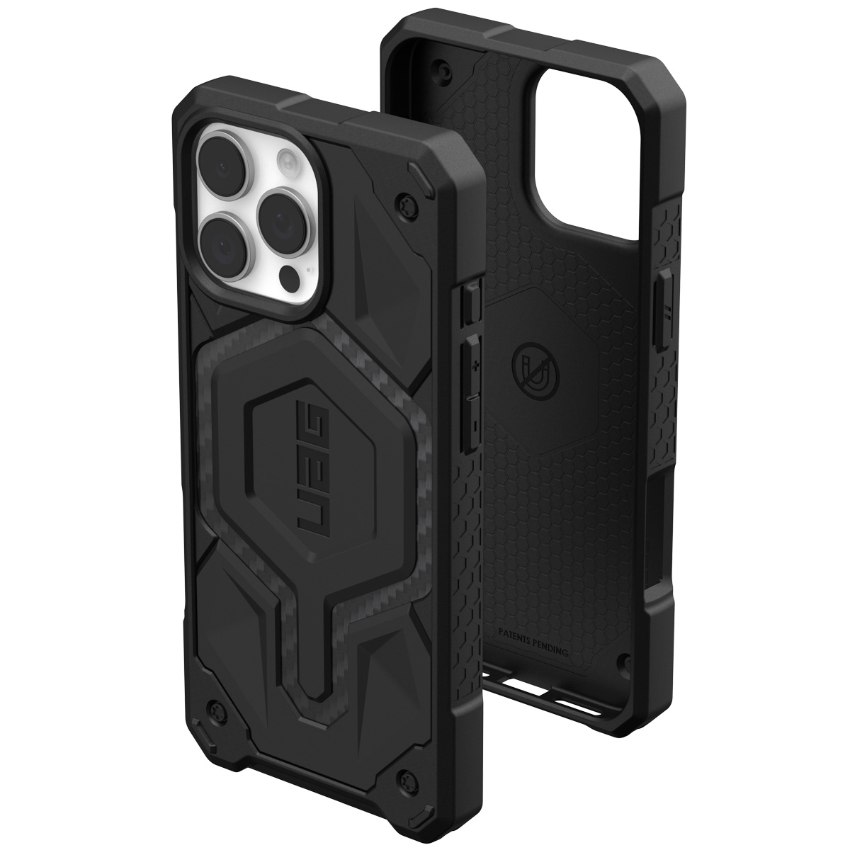 UAG Monarch Backcover Apple iPhone 16 Pro Max - Carbon Fiber - Afbeelding 4