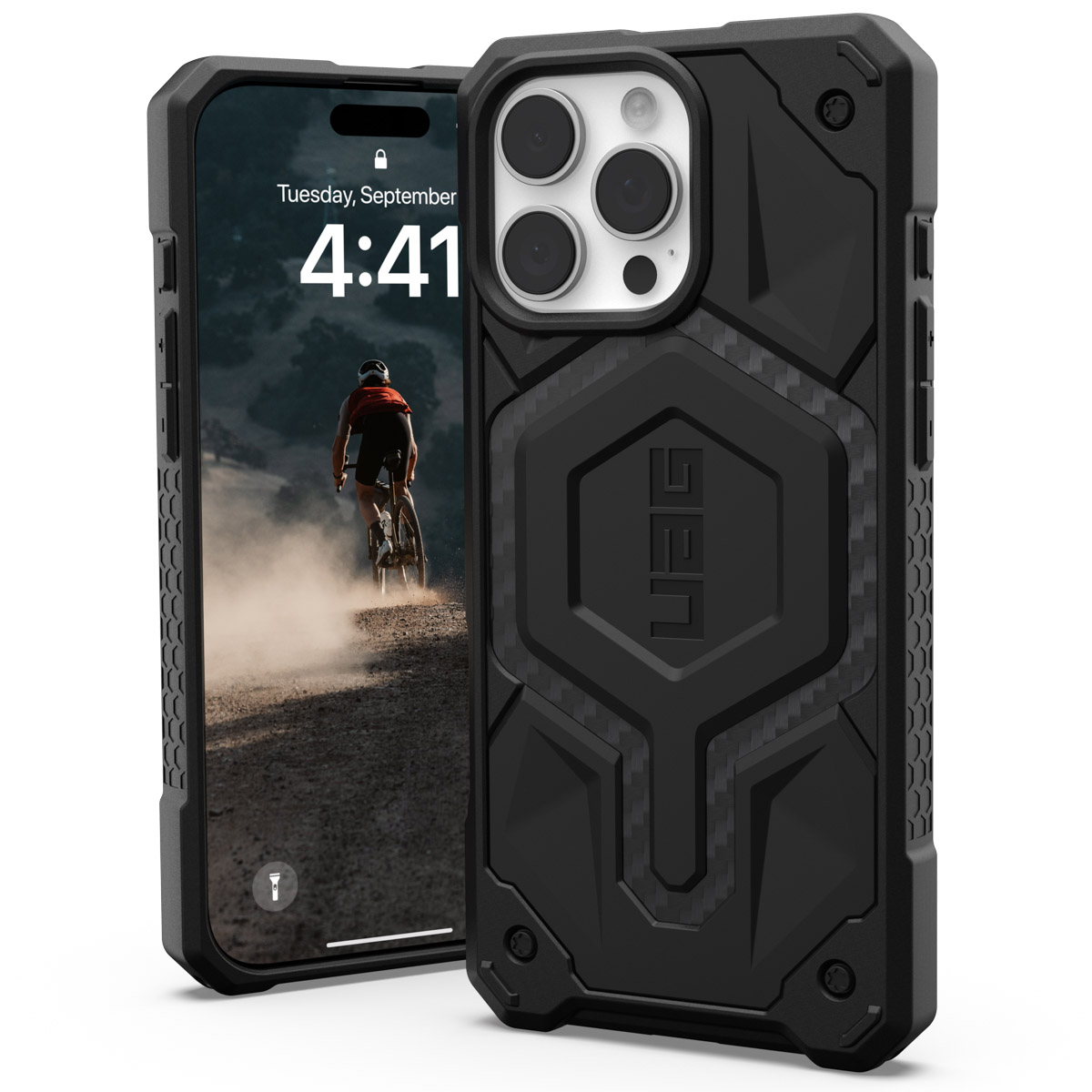 UAG Monarch Backcover Apple iPhone 16 Pro Max - Carbon Fiber