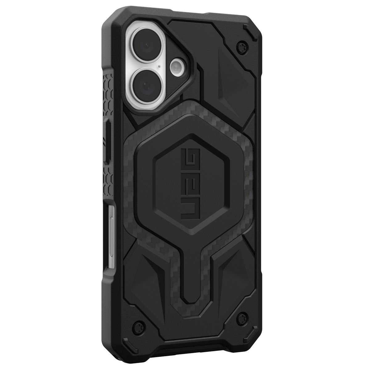 UAG Monarch Backcover Apple iPhone 16 - Carbon Fiber - Afbeelding 2