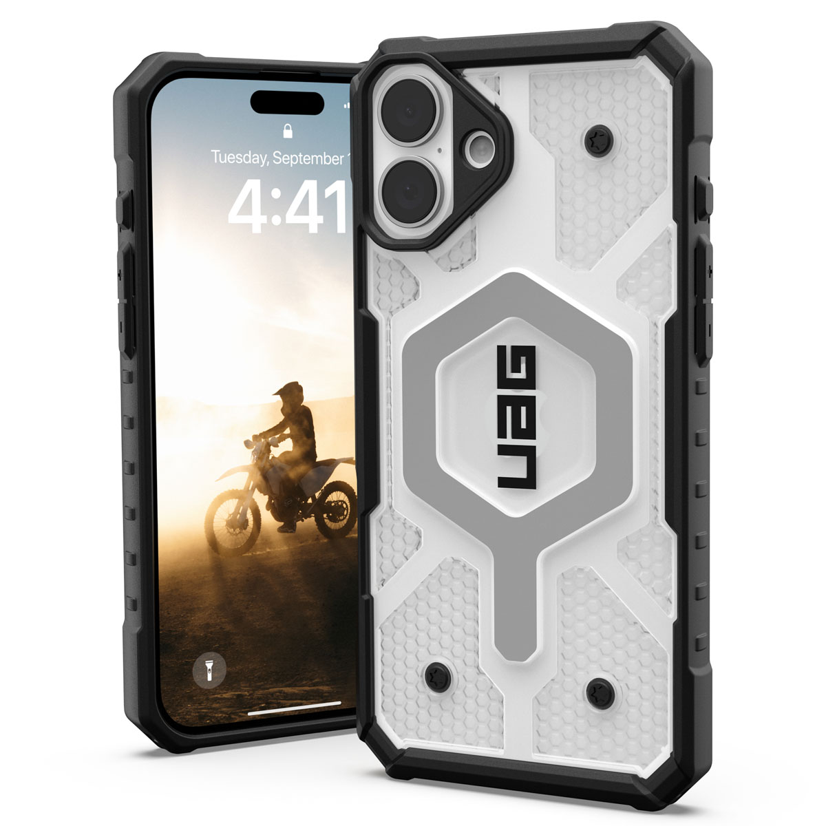 UAG Pathfinder Backcover MagSafe Apple iPhone 16 Plus – Ice