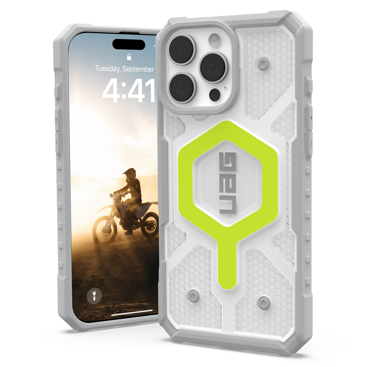 UAG Pathfinder Backcover MagSafe Apple iPhone 16 Pro Max – Active Neon