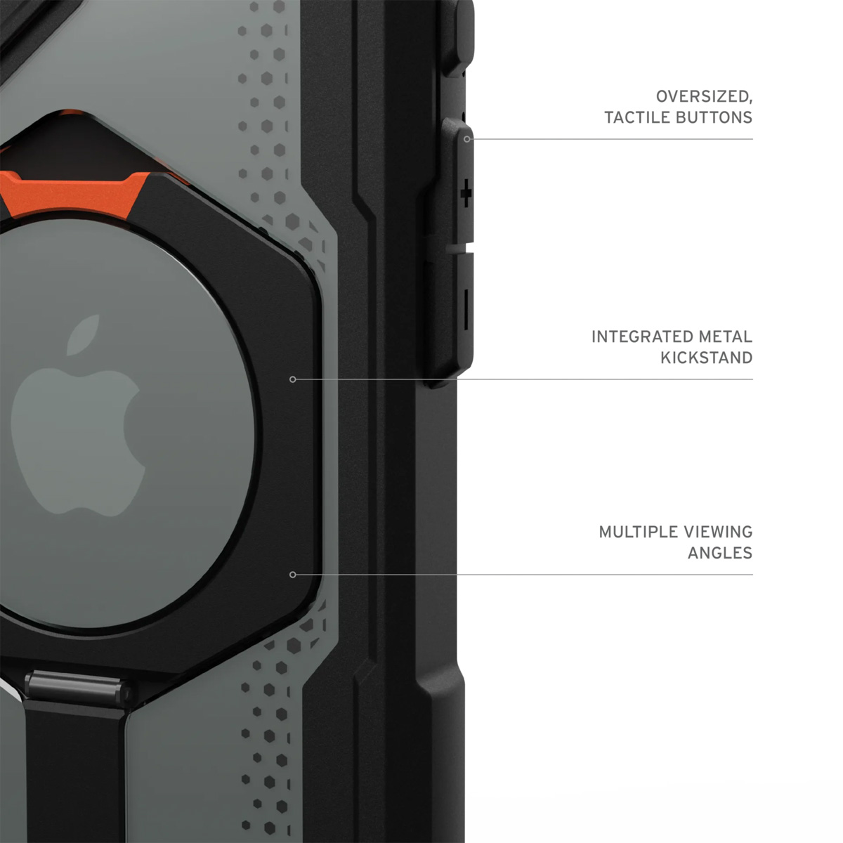 UAG Plasma XTE Backcover MagSafe Apple iPhone 16 Plus – Black / Orange
