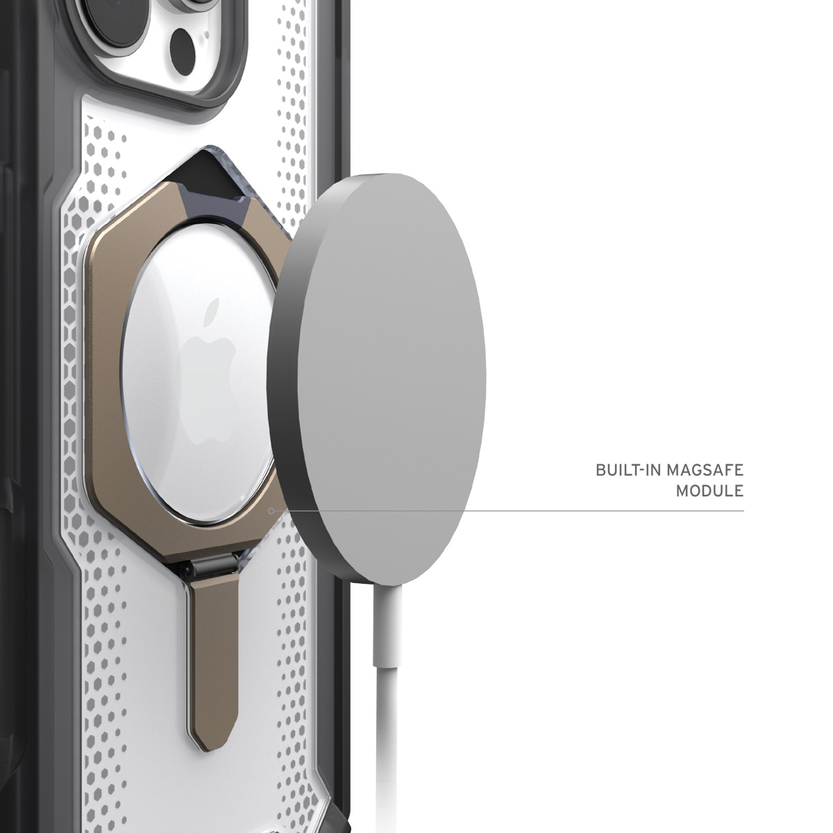 UAG Plasma XTE Backcover MagSafe Apple iPhone 16 Pro - Ash / Titanium - Afbeelding 5