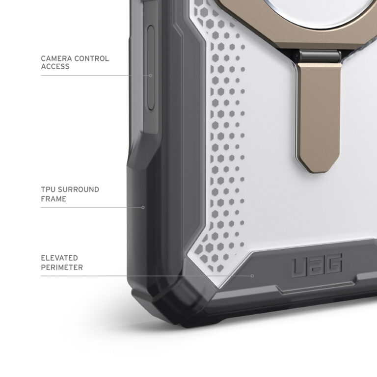 UAG Plasma XTE Backcover MagSafe Apple iPhone 16 Pro - Ash / Titanium - Afbeelding 9