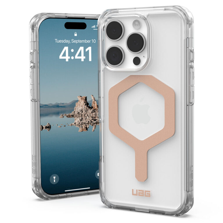 UAG Plyo Backcover MagSafe Apple iPhone 16 Pro - Ice / Rose Gold - Afbeelding 10