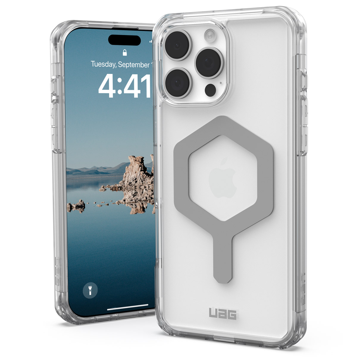 UAG Plyo Backcover MagSafe Apple iPhone 16 Pro Max - Ice / Silver
