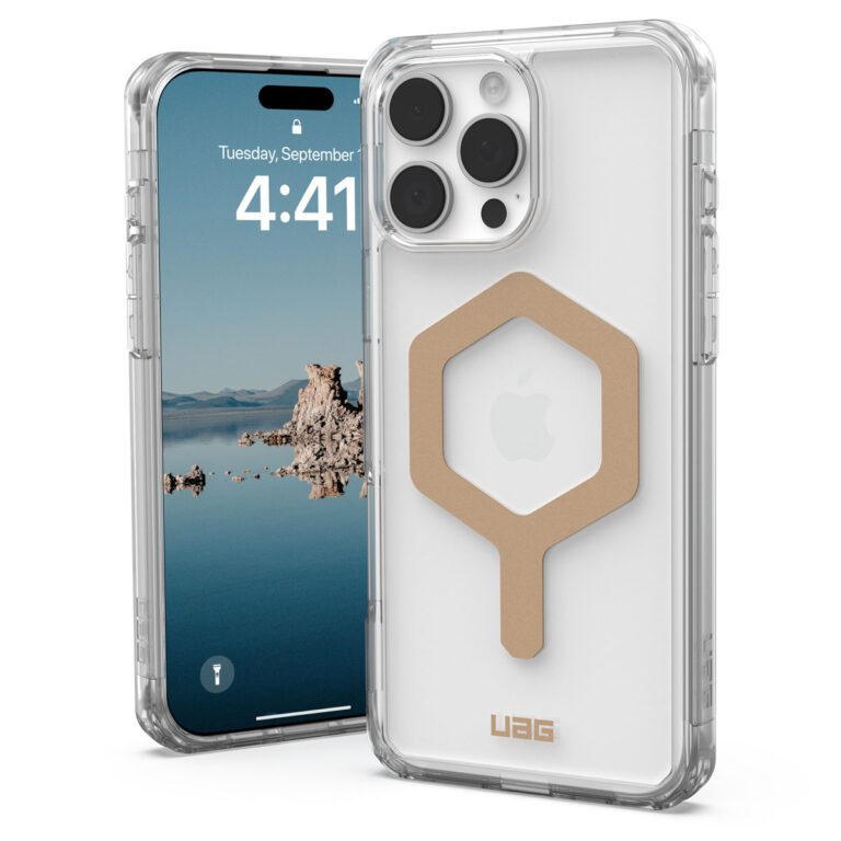 UAG Plyo Backcover MagSafe Apple iPhone 16 Pro Max - Ice / Gold - Afbeelding 10