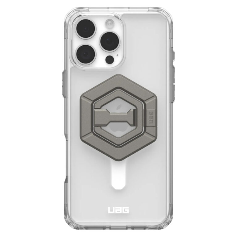 UAG Plyo Pro backcover + Magnetic Ring Stand Apple iPhone 16 Pro Max - Ice - Afbeelding 4