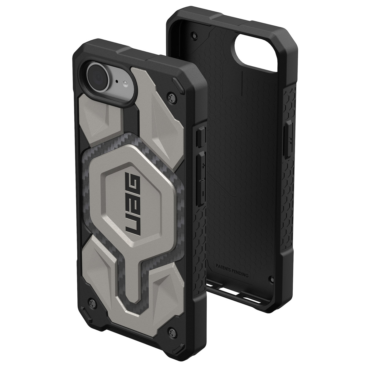 UAG Monarch Backcover Apple iPhone 16e - Titanium - Afbeelding 6