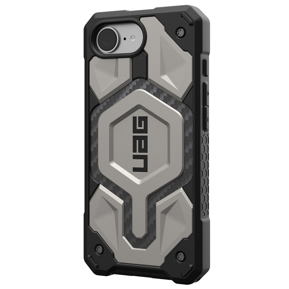UAG Monarch Backcover Apple iPhone 16e - Titanium - Afbeelding 2