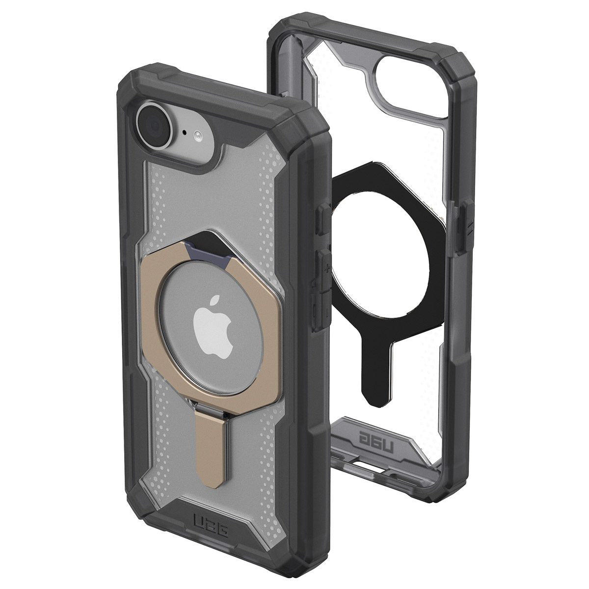 UAG Plasma XTE Backcover MagSafe Apple iPhone 16e - Ash / Titanium - Afbeelding 6