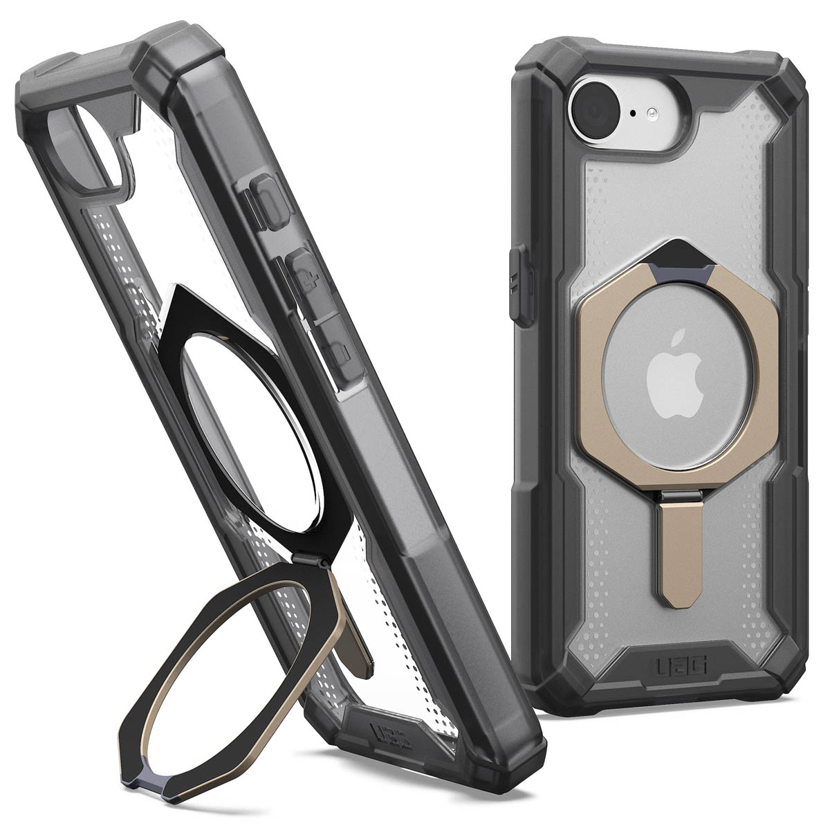 UAG Plasma XTE Backcover MagSafe Apple iPhone 16e - Ash / Titanium - Afbeelding 2