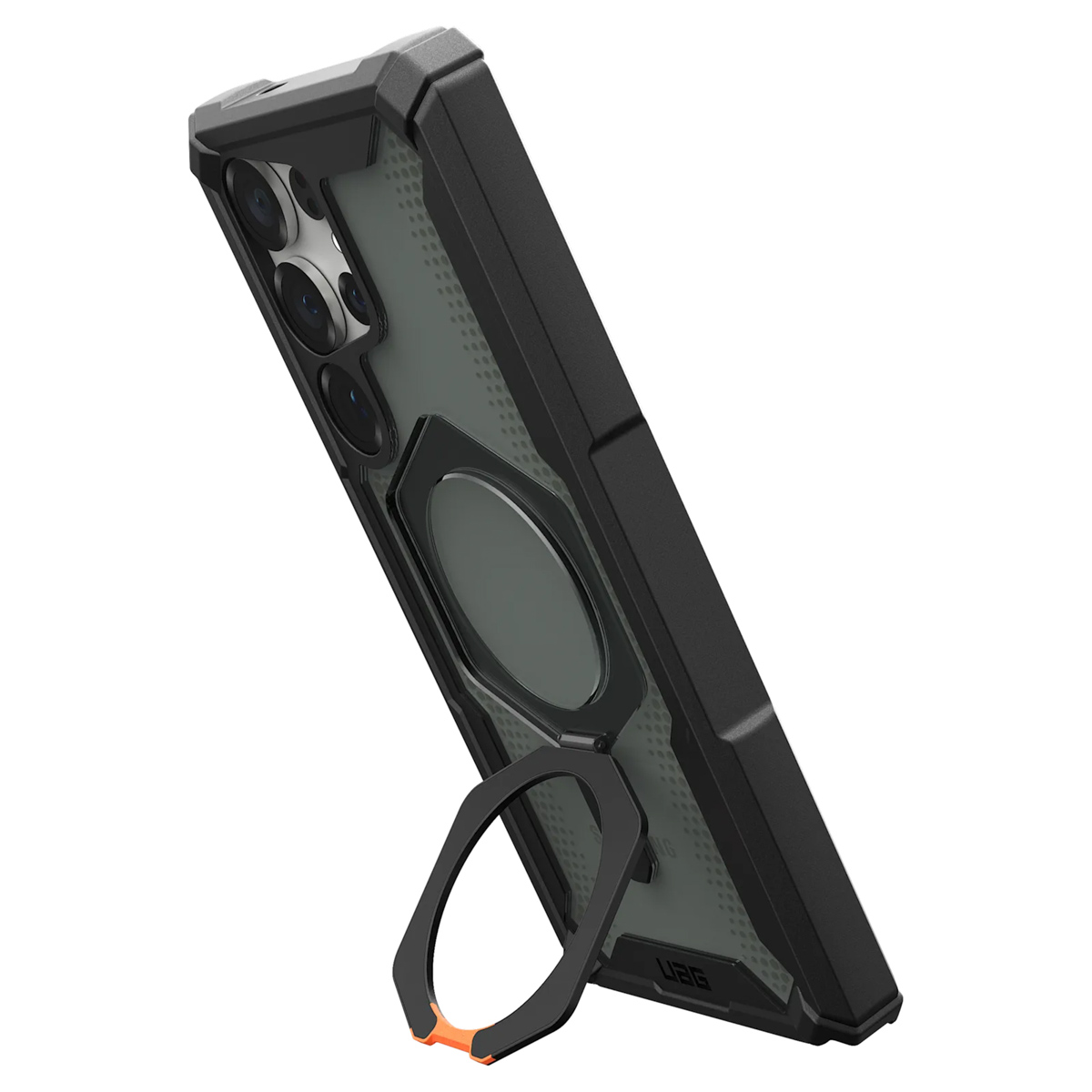 UAG Plasma XTE Backcover MagSafe Samsung Galaxy S25 Ultra - Zwart / Oranje - Afbeelding 5