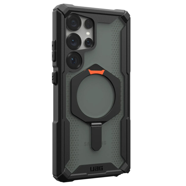 UAG Plasma XTE Backcover MagSafe Samsung Galaxy S25 Ultra - Black / Orange - Afbeelding 7