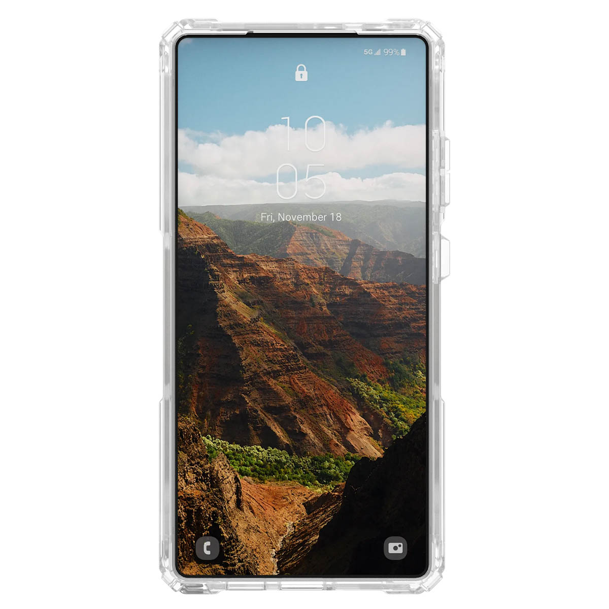 UAG Plasma XTE Backcover MagSafe Samsung Galaxy S25 Ultra - Clear Titanium - Afbeelding 6