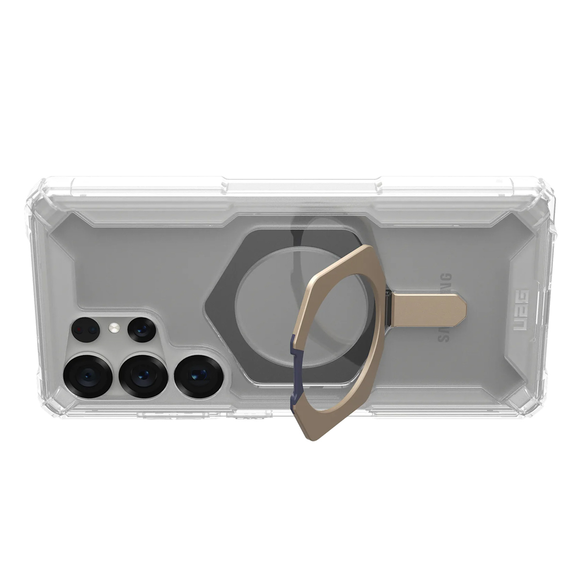 UAG Plasma XTE Backcover MagSafe Samsung Galaxy S25 Ultra - Clear Titanium - Afbeelding 4