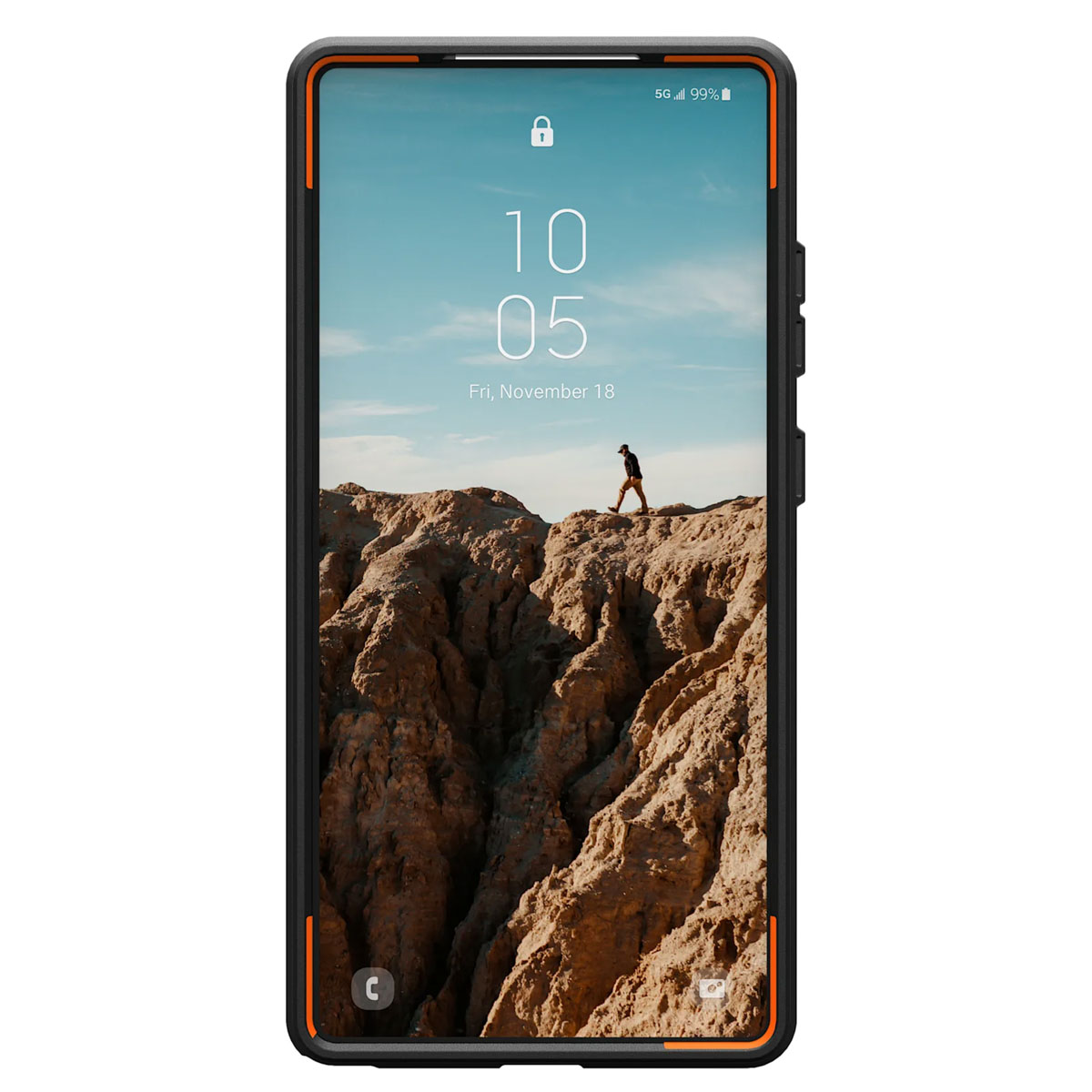 UAG Civilian Backcover MagSafe Samsung Galaxy S25 Ultra - Drab Orange - Afbeelding 4