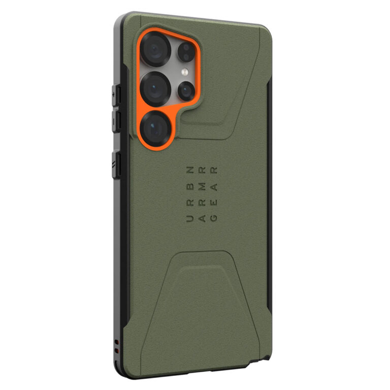UAG Civilian Backcover MagSafe Samsung Galaxy S25 Ultra - Drab / Orange - Afbeelding 4