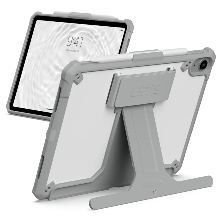 UAG Scout Healthcare backcover met stand en strap Apple iPad 11 (2025) 11 inch / iPad 10 (2022) 10.9 inch - Wit / Grijs - Afbeelding 4