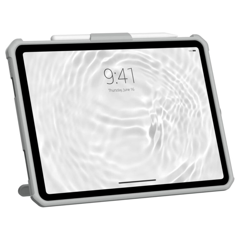 UAG Scout Healthcare backcover met stand en strap Apple iPad 11 (2025) 11 inch / iPad 10 (2022) 10.9 inch - Wit / Grijs - Afbeelding 2