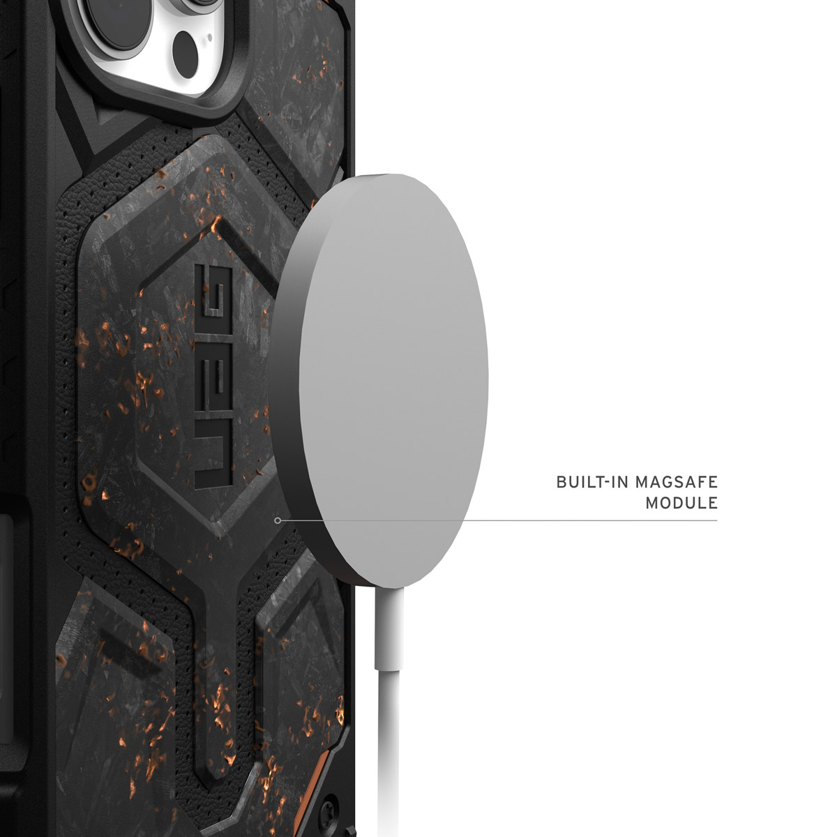 UAG Monarch Pro Backcover Apple iPhone 16 Pro Max - Forged Carbon - Afbeelding 5
