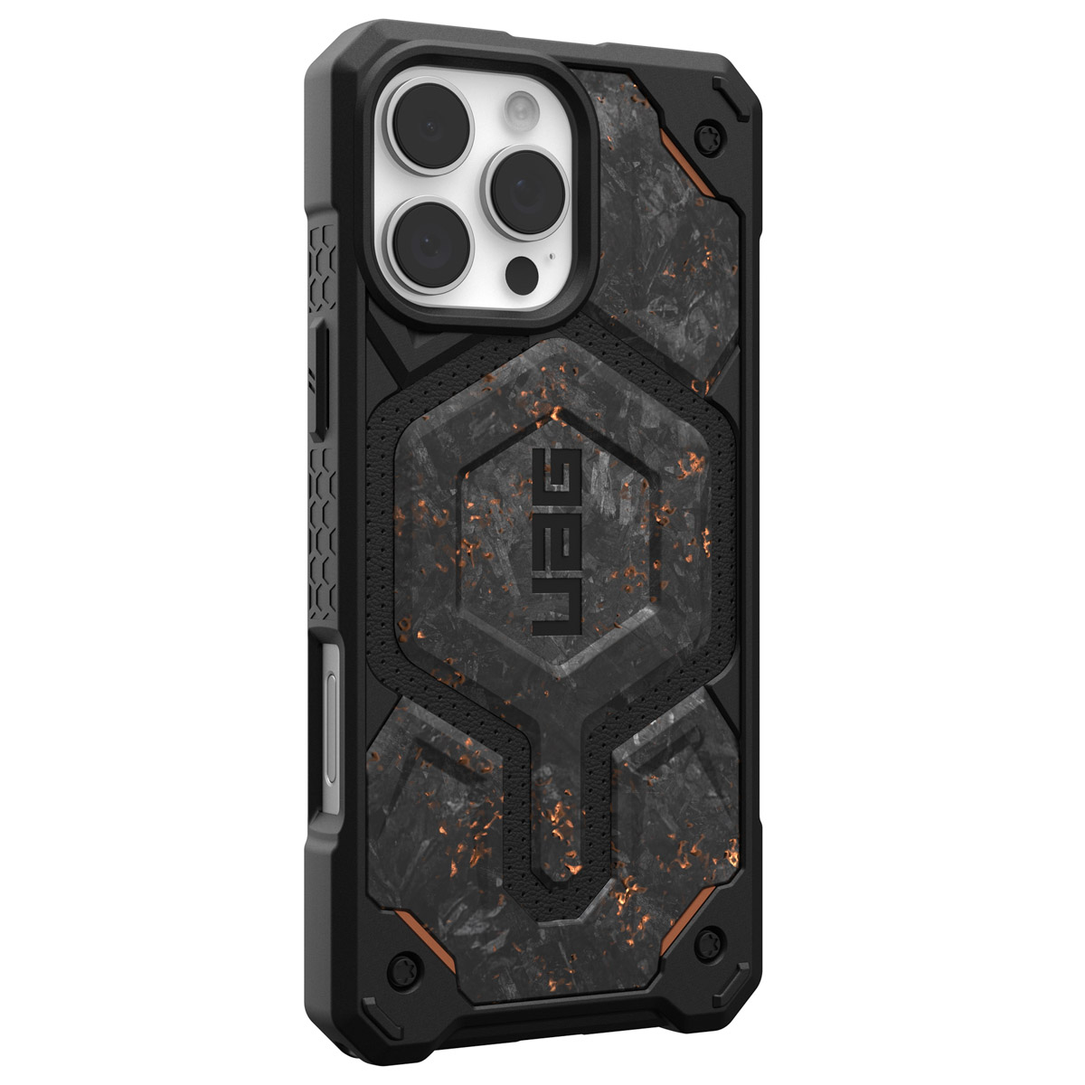 UAG Monarch Pro Backcover Apple iPhone 16 Pro Max - Forged Carbon - Afbeelding 8