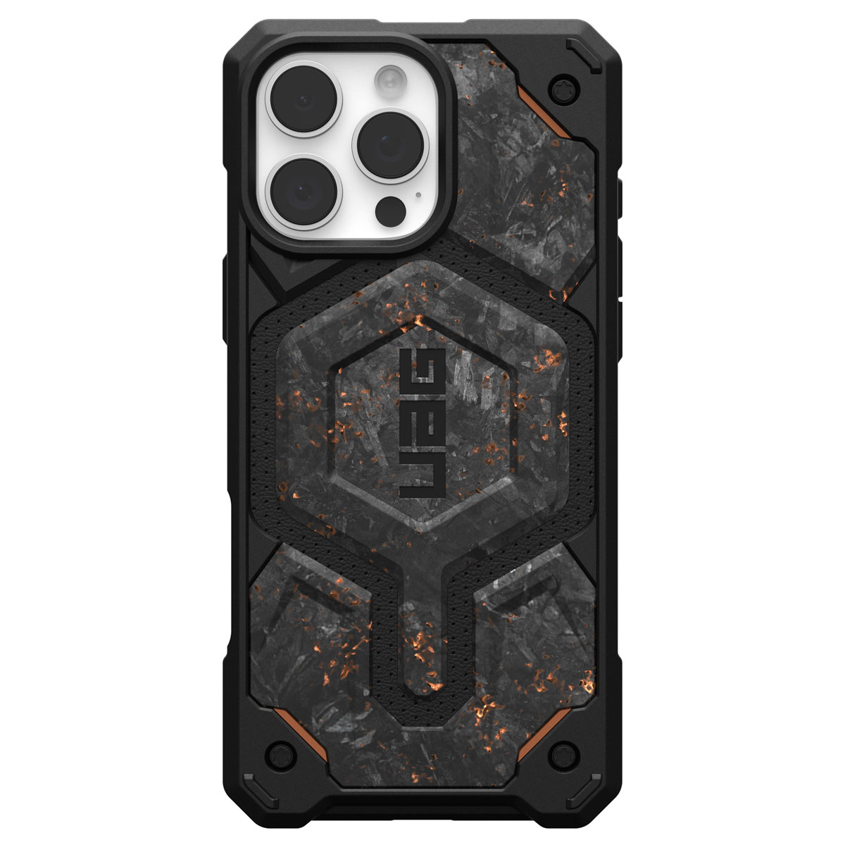 UAG Monarch Pro Backcover Apple iPhone 16 Pro Max - Forged Carbon - Afbeelding 2