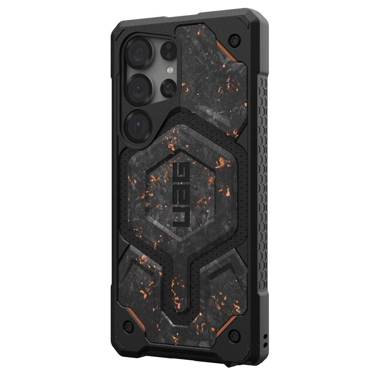UAG Monarch Pro Backcover Samsung Galaxy S25 Ultra - Forged Carbon - Afbeelding 4