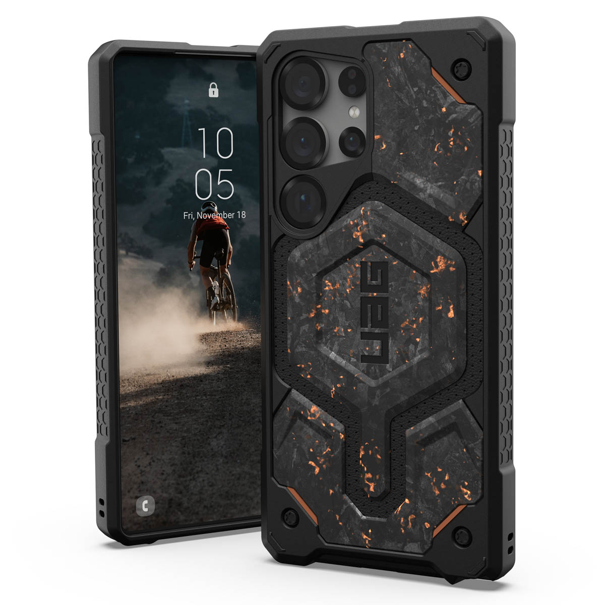 UAG Monarch Pro Backcover Samsung Galaxy S25 Ultra – Forged Carbon