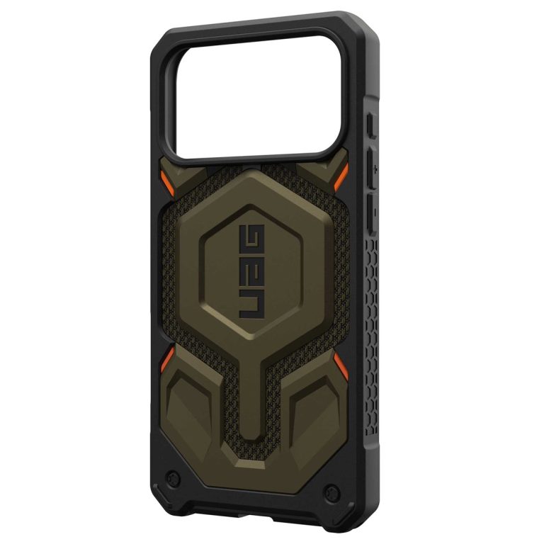 UAG Monarch Pro Backcover Apple iPhone 17 Pro - Kevlar Element Green - Afbeelding 4