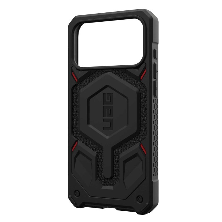 UAG Monarch Pro Backcover Apple iPhone 17 Pro Max - Kevlar Black - Afbeelding 4