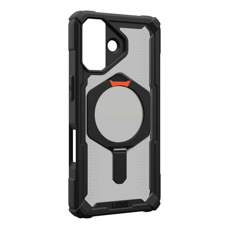 UAG Plasma XTE Backcover MagSafe Apple iPhone 17 - Black Pop Orange - Afbeelding 3