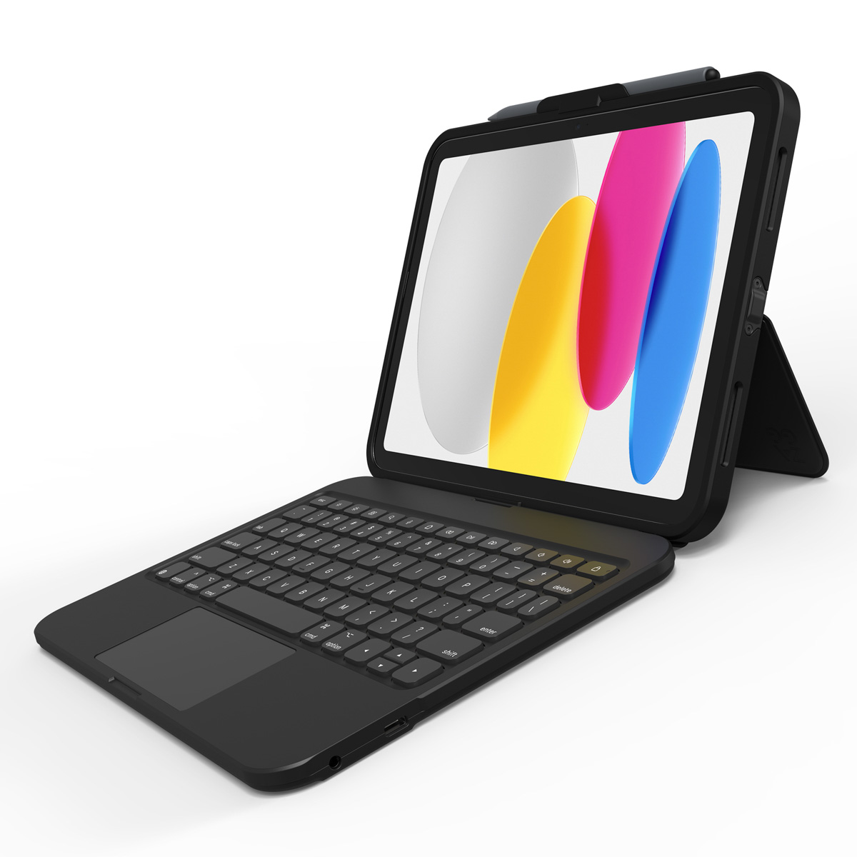 ZAGG Tough Keys QWERTY Keyboard Bookcase Apple iPad 11 (2025) 11 inch A16 / iPad 10 (2022) 10.9 inch - Zwart - Afbeelding 2