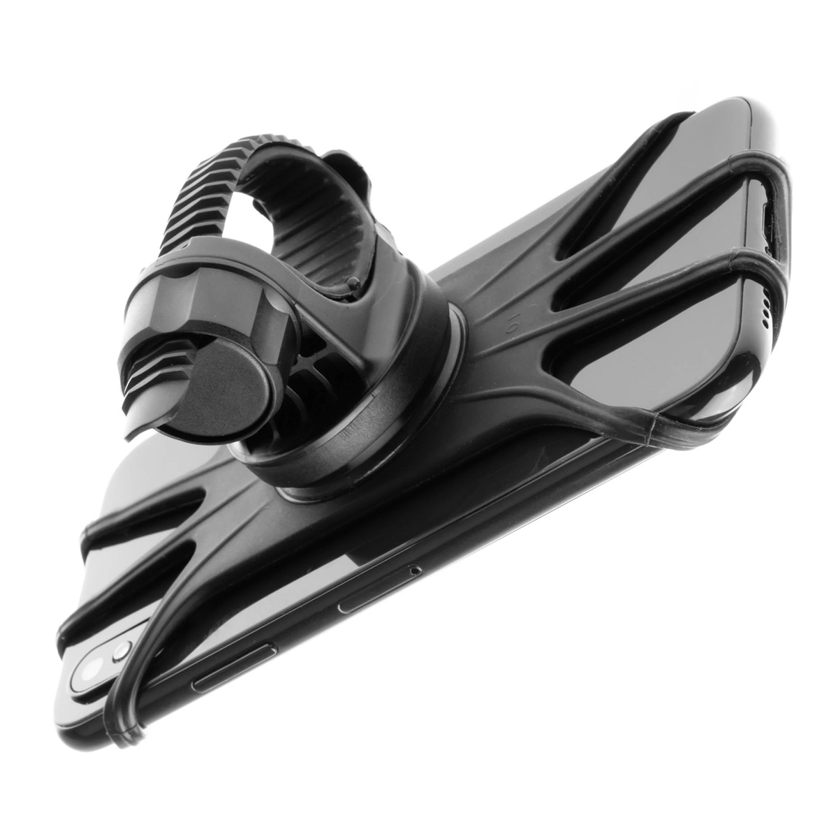 Fixed Bikee 2 - Telefoonhouder fiets - 360 graden draaibaar - Universeel - Zwart - Afbeelding 10