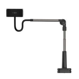 Fixed Relax tablet standaard - Verstelbaar - 360 graden draaibaar - Zwart
