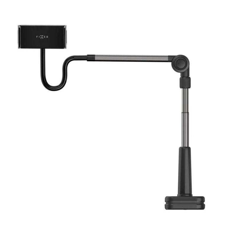 Fixed Relax tablet standaard - Verstelbaar - 360 graden draaibaar - Zwart