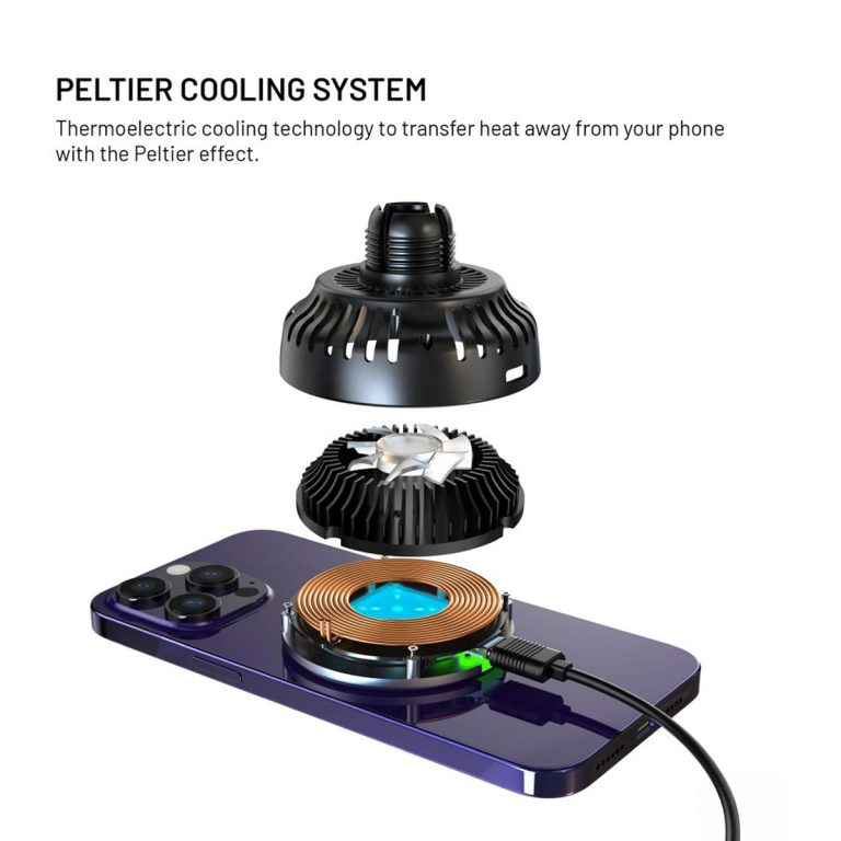 Fixed MagCool - telefoonhouder auto - Ventilatierooster - MagSafe - Draadloos opladen - Zwart - Afbeelding 9